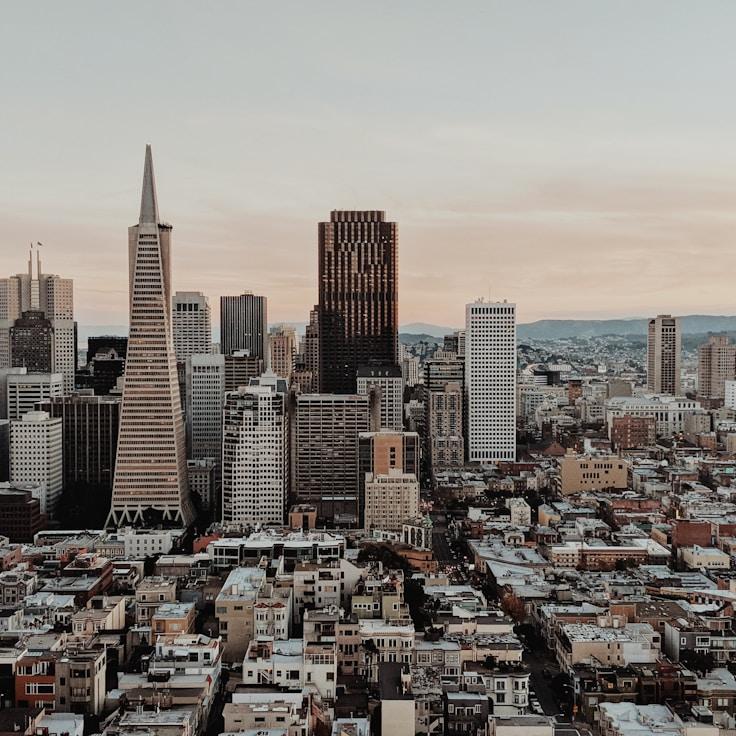 City skyline in Paris, France